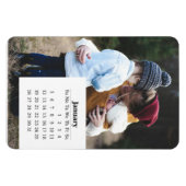 Magnet Flexible Calendrier superposition Janvier 2025 (Horizontal)