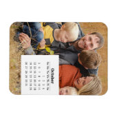 Magnet Flexible Calendrier superposition octobre 2025 (Horizontal)