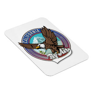 Magnet Flexible California par patch de voyage aérien