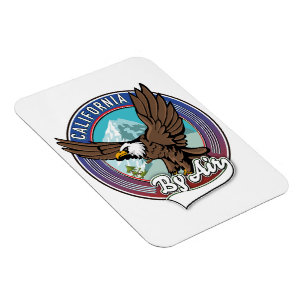 Magnet Flexible California par patch de voyage aérien