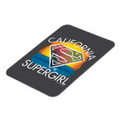 Magnet Flexible California Supergirl Sunset Graphic (Côté Gauche)