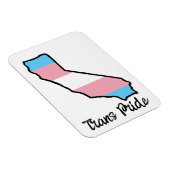 Magnet Flexible California Trans Pride (Côté Droit)
