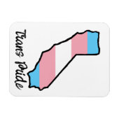 Magnet Flexible California Trans Pride (Horizontal)