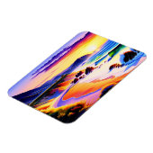 Magnet Flexible Californie Coastline Sunset Watercolor (Côté Gauche)