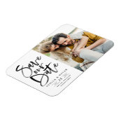 Magnet Flexible Calligraphie de la brosse d'aquarelle noire Econom (Côté Gauche)