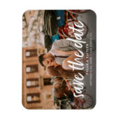 Magnet Flexible Calligraphie Enregistrer la date Mariage photo (Vertical)
