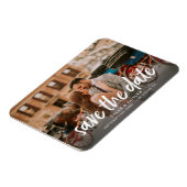 Magnet Flexible Calligraphie Enregistrer la date Mariage photo (Côté Gauche)