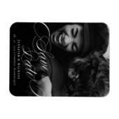 Magnet Flexible Calligraphie Mariage Classic Élégant Enregistrer L (Horizontal)