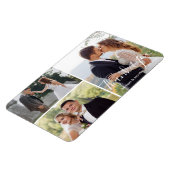 Magnet Flexible calligraphie moderne mariage photo collage merci (Côté Gauche)