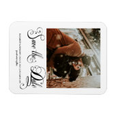 Magnet Flexible Calligraphie Moderne Script Photo Enregistrer La D (Horizontal)