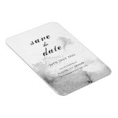 Magnet Flexible Calligraphie noir et blanc Ombre Enregistrer la da (Côté Droit)