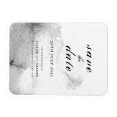 Magnet Flexible Calligraphie noir et blanc Ombre Enregistrer la da (Horizontal)