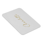 Magnet Flexible Calligraphie or couleur gris Personnalisé Edition  (Côté Droit)