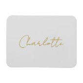 Magnet Flexible Calligraphie or couleur gris Personnalisé Edition  (Horizontal)