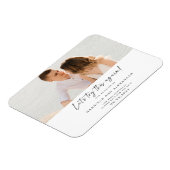 Magnet Flexible Calligraphie photo moderne Réessayons (Côté Gauche)