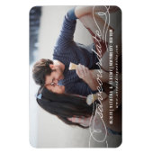 Magnet Flexible Calligraphie Script Enregistrer La Date Photo Magn (Vertical)