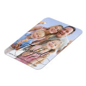 Magnet Flexible Calligraphie Script Grâces Thanksgiving Photo (Côté Gauche)