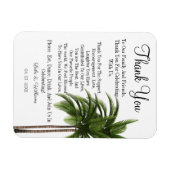 Magnet Flexible Calligraphie simple Mariage de texte Carte de reme (Horizontal)
