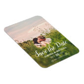 Magnet Flexible Calligraphy Save the Date Wedding Photo Aimant (Côté Droit)