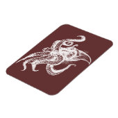 Magnet Flexible Calmar géant en colère en blanc Choisissez votre A (Côté Gauche)