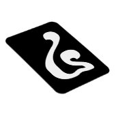 Magnet Flexible Cambodian Number 4 / Four / ៤ (Buen) Khmer Script (Côté Droit)