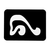 Magnet Flexible Cambodian Number 4 / Four / ៤ (Buen) Khmer Script (Horizontal)