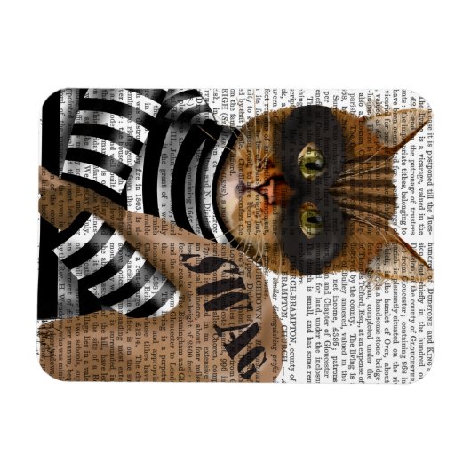 Magnet Flexible Cambriolage de chat (Horizontal)