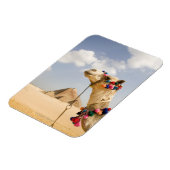 Magnet Flexible Camel avec Pyramides Gizeh, Egypte (Côté Gauche)