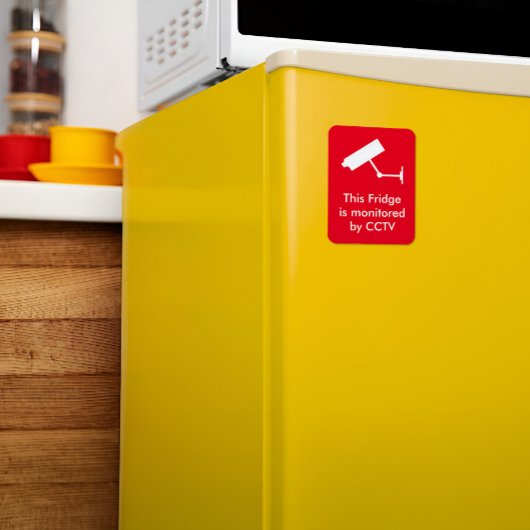 Magnet Flexible Caméra Arrière - plan rouge Surveillance CCTV Frid