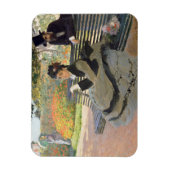 Magnet Flexible Camille Monet sur un banc Claude Monet (Vertical)