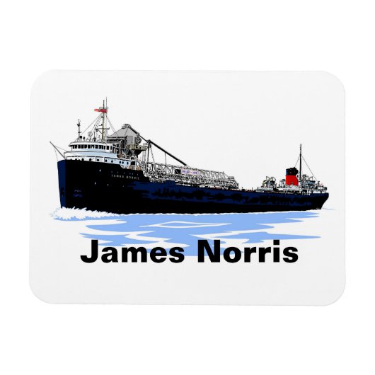 Magnet Flexible Camion-cargo des Grands Lacs James Norris (Horizontal)
