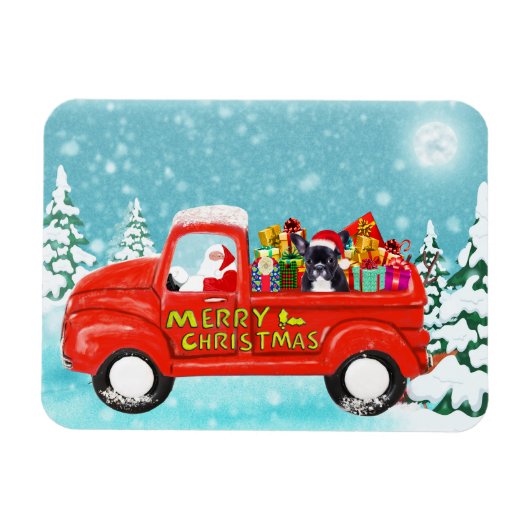 Magnet Flexible Camion de livraison de Père Noël de Noël de (Horizontal)