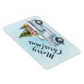 Magnet Flexible Camion de Noël avec pins et animaux de forêt (Côté Droit)