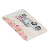 Magnet Flexible Camion de ramassage vintage Aquarelle rustique (Côté Droit)