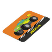 Magnet Flexible Camion Monster Vert cool Racer pour Racer Boys (Côté Gauche)