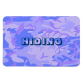 Magnet Flexible Camouflage Pastel Bleu Motif Abstrait Cachage (Horizontal)