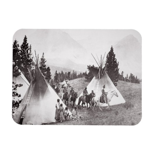 Magnet Flexible Camp Native American Teepee, Montana, c.1900 (b/w (Horizontal)