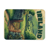 Magnet Flexible Campagne d'Irlande vintage (Horizontal)