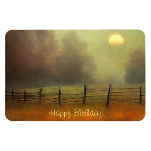 Magnet Flexible Campagne paisible Anniversaire