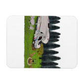 Magnet Flexible Camping RV dans le Camping Forêt (Horizontal)
