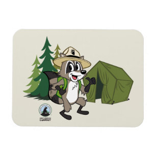 Magnet Flexible Campout américain de Rick   de garde forestière