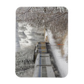 Magnet Flexible Canada, Alberta. Train à neige VIA Rail entre (Vertical)