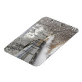 Magnet Flexible Canada, Alberta. Train à neige VIA Rail entre (Côté Gauche)