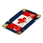 Magnet Flexible 🍁 CANADA Feuille d'érable Bleu Or (Côté Gauche)