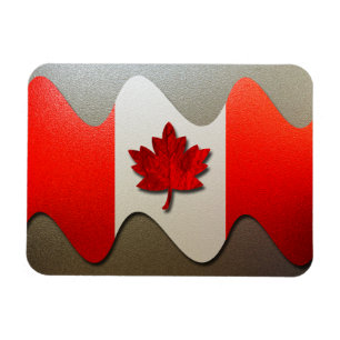 Magnet Flexible Canada Flag-Chrome par Shirley Taylor