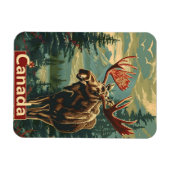 Magnet Flexible Canada Moose Vintage (Horizontal)