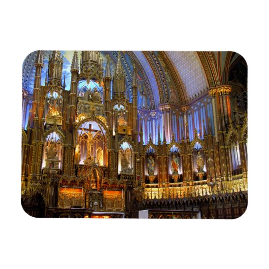 Magnet Flexible Canada, Québec, Montréal. Intérieur de Notre (Horizontal)