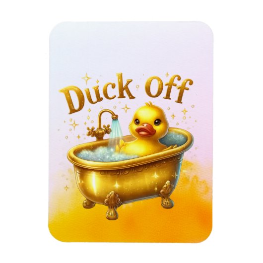 Magnet Flexible Canard de bain drôle (Vertical)