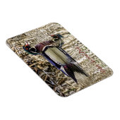 Magnet Flexible Canard de bois mâle nageant dans l'étang puzzle (Côté Droit)