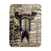 Magnet Flexible Canard de bois mâle nageant dans l'étang puzzle (Vertical)